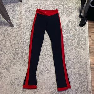 Black and red skating pants